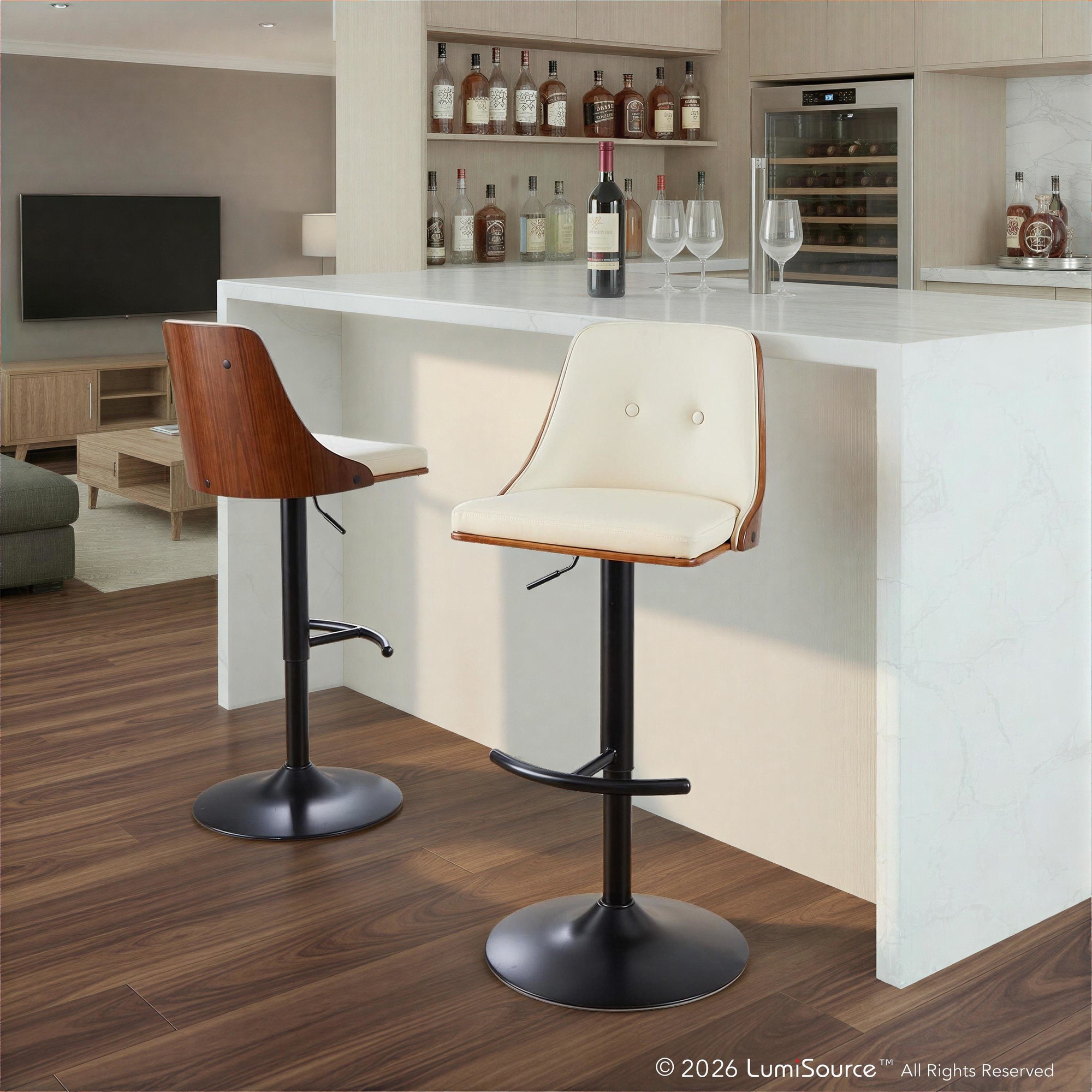 Gianna Adjustable Barstool - Set Of 2